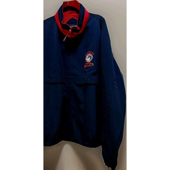 VTG Port Authority Men’s XL Nations Cup Jacket Blue Full Zip Embroidered Florida - Picture 4 of 9